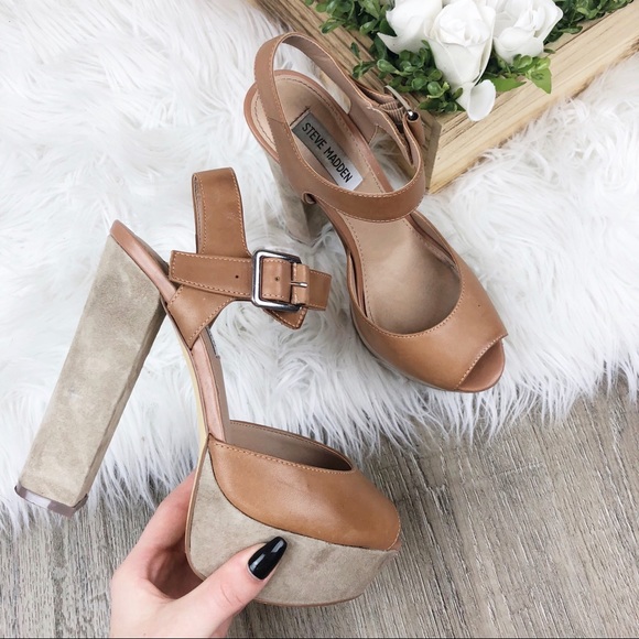 Steve Madden Shoes - Steve Madden Brown Chunky Heels